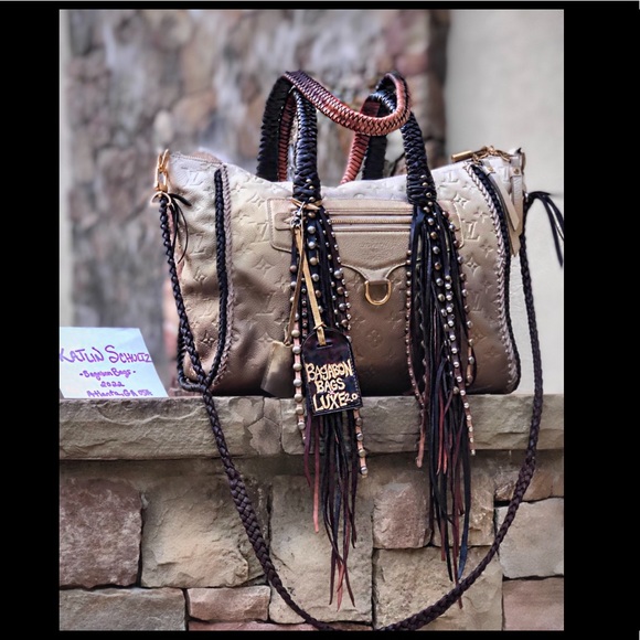 Auth Louis Vuitton Lumineuse Empriente Custom Ombre Braided Fringe Tote - Picture 13 of 13